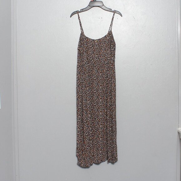 Volcom black floral skater spaghetti strap summer dress - Picture 2 of 7